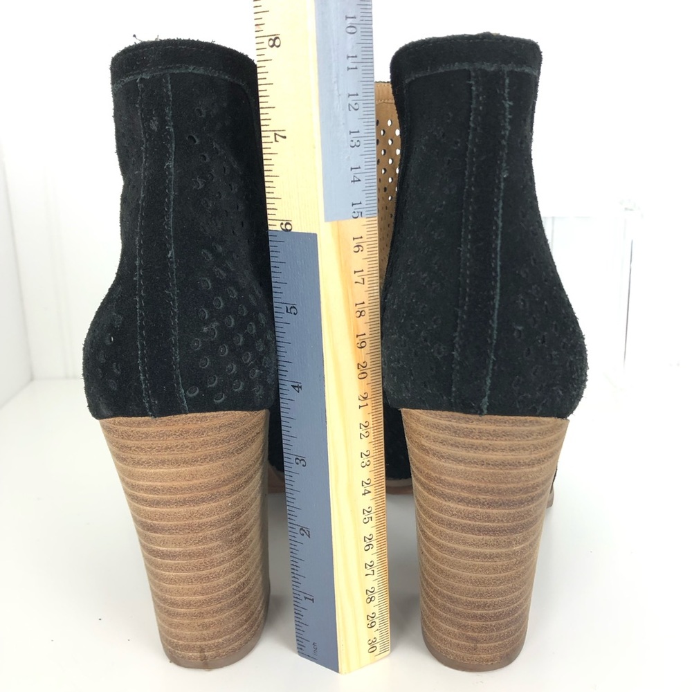 Lucky Brand Larise Perforated Black Bootie 11 - Picture 5 of 8
